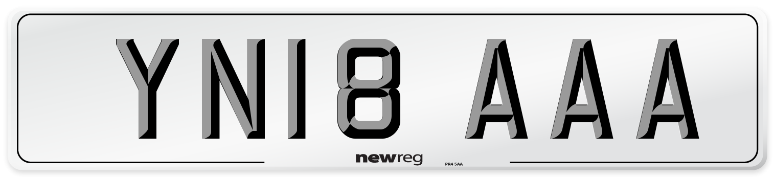 YN18 AAA Number Plate from New Reg